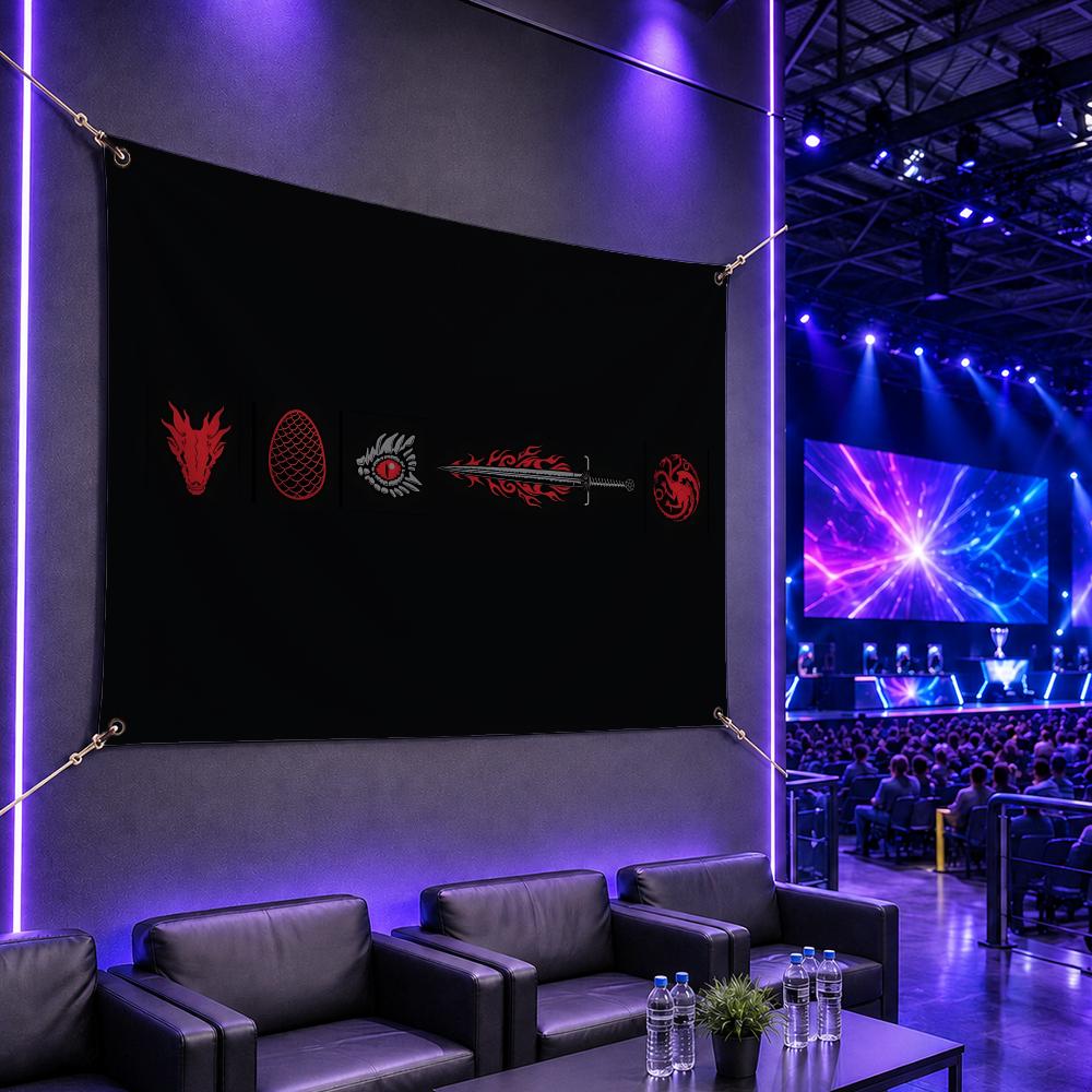 Esports Gaming House - 유명한 클랜 H-House TargaryenS 플래그 게임