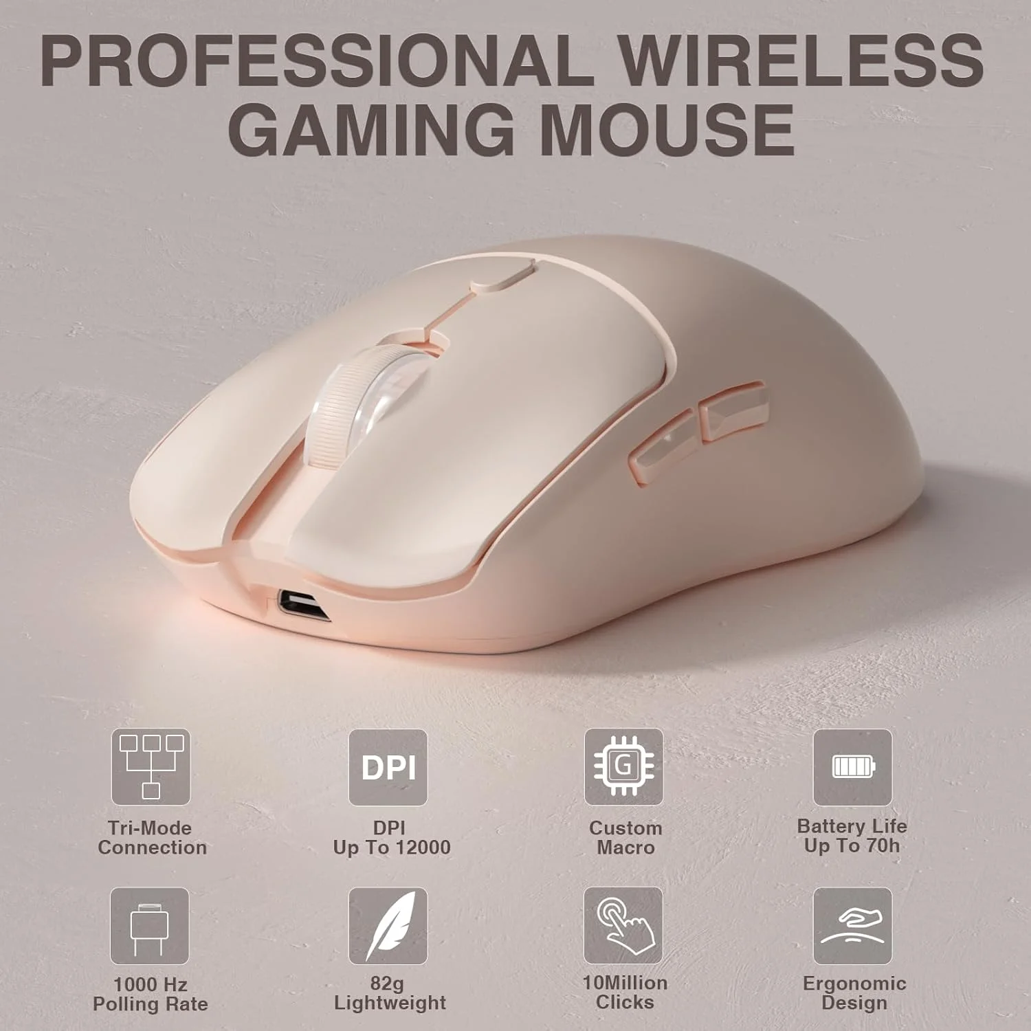 Esports Gaming Mouse - AULA SC580X 트라이 모드 무선 게이밍