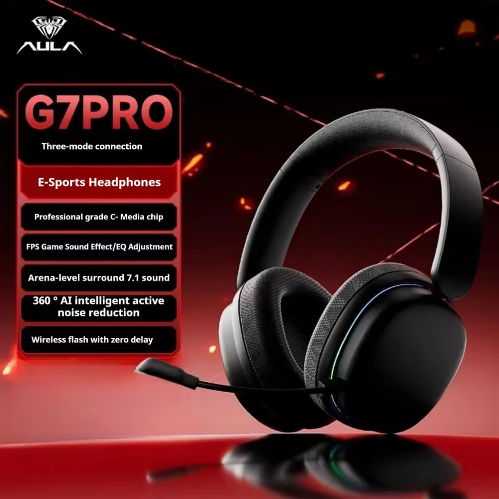Esports Gaming Bar - AULA G7Pro 무선 블루투스 헤드폰 트라이