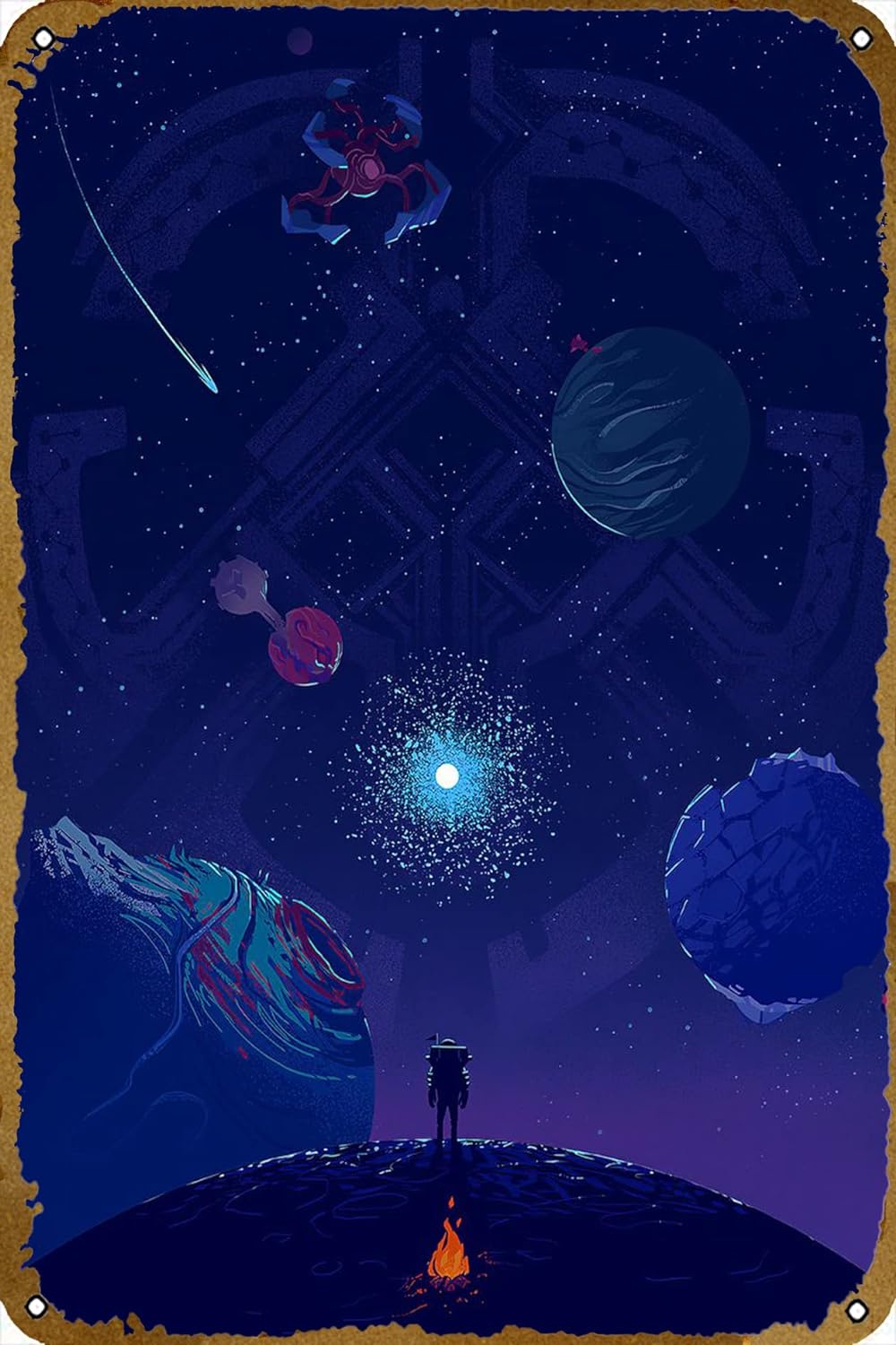 Video Gaming & Esports Usd Acc - Outer Wilds 포스터 비디오 게임 금속