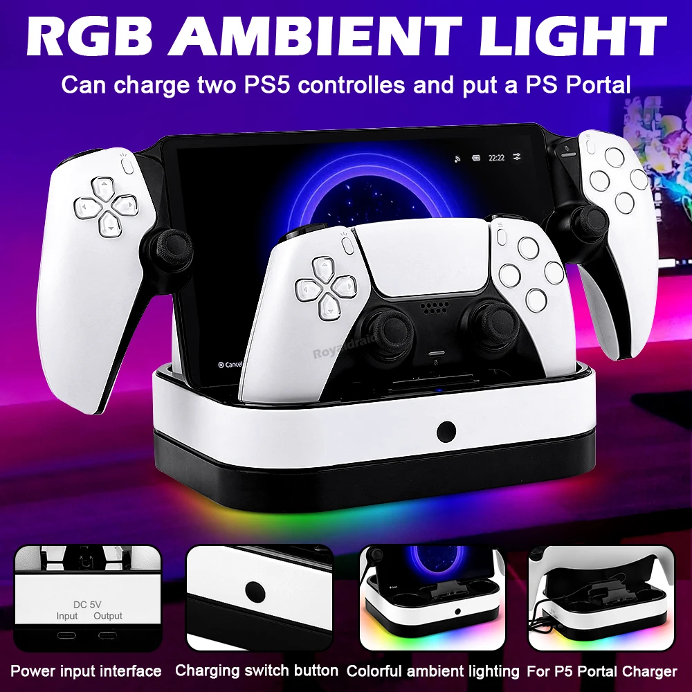 PS5 컨트롤러 충전기 스탠드의 새로운 기능 PS5 컨 - Controller Charging Stand 리뷰 및 가격