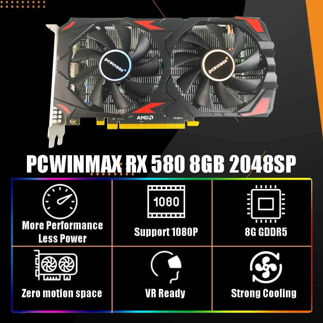 PCWINMAX 라데온 RX 580 2048SP 8GB - Video Gaming & Esports Usd Acc 리뷰 및 가격