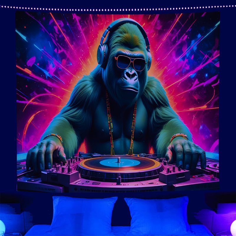 VIKAMA 사이키델릭 DJ 로봇 태피스트리 네온 뮤직 - Esports Gaming Bar 리뷰 및 가격