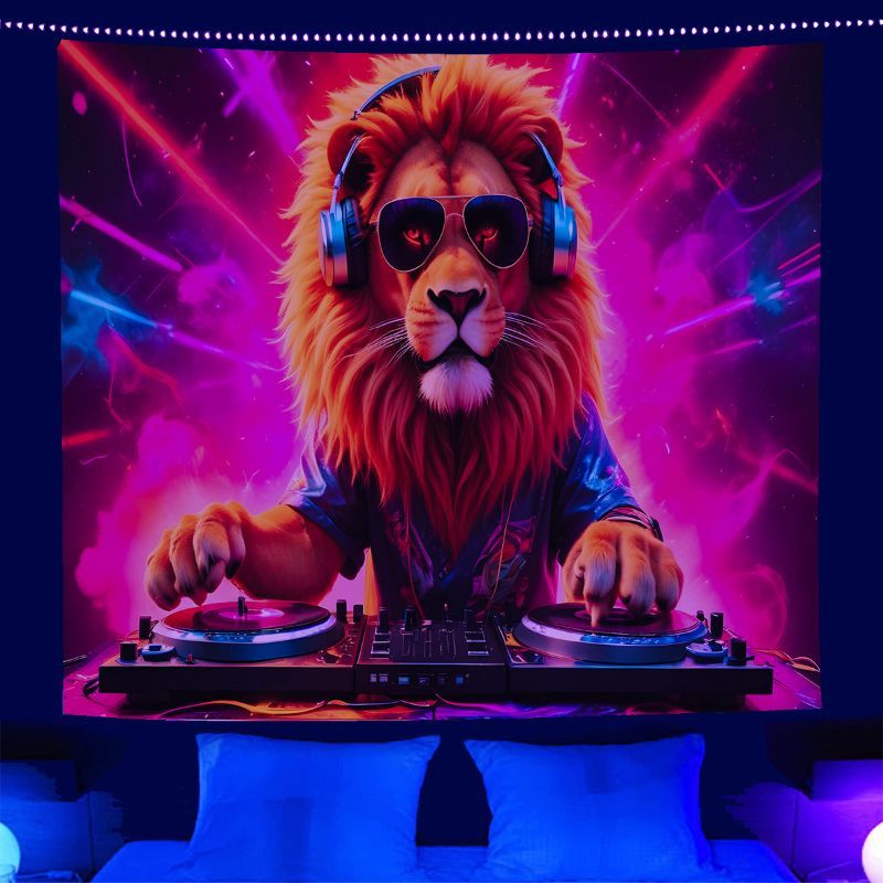 VIKAMA 사이키델릭 DJ 로봇 태피스트리 네온 뮤직 - Esports Gaming Bar 리뷰 및 가격
