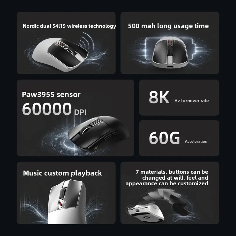 IPI Fog HAZEX 마우스 무선 8K 전자기 마이 - Esports Gaming Mouse 리뷰 및 가격