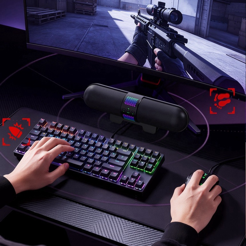 슈퍼 세일 RGB 게이밍 사운드바 e스포츠 스피커 블루 - Esports Gaming Bar 리뷰 및 가격