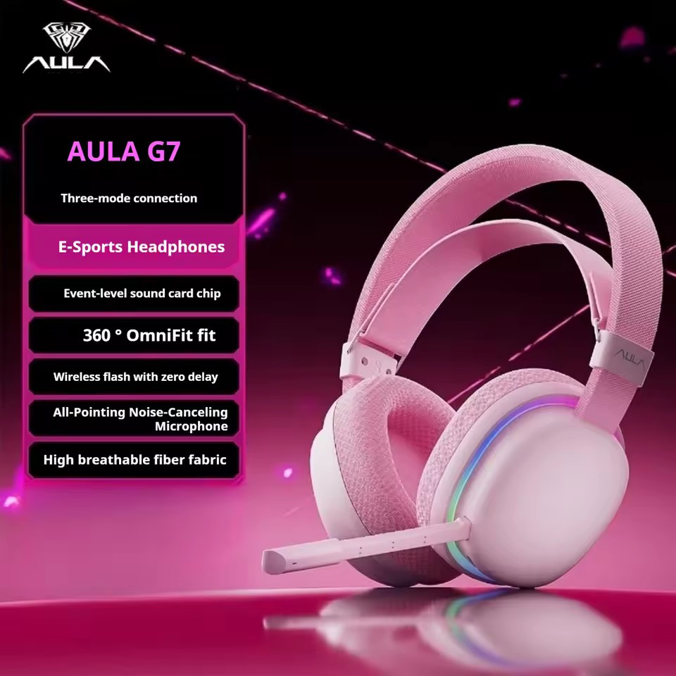 AULA G7Pro 무선 블루투스 헤드폰 트라이 모드  - Esports Gaming Bar 리뷰 및 가격