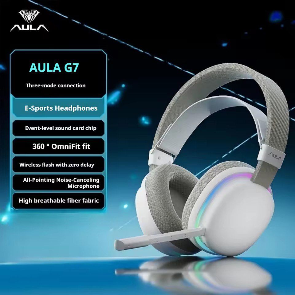 AULA G7Pro 무선 블루투스 헤드폰 트라이 모드  - Esports Gaming Bar 리뷰 및 가격