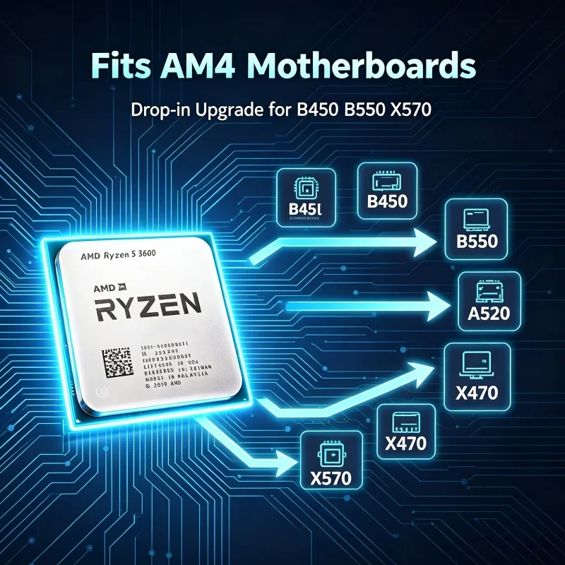 경량 콘텐츠 제작 프로세서 AMD R5 3600 7nm - Esports Gaming Pc Build 리뷰 및 가격