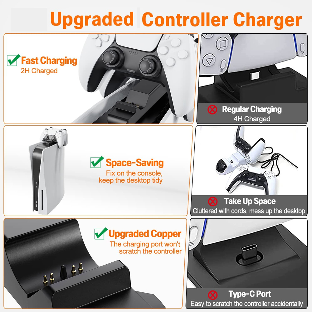 PS5 컨트롤러 충전기 게임패드 듀얼 고속 충전 크래들 - Controller Charging Stand 리뷰 및 가격