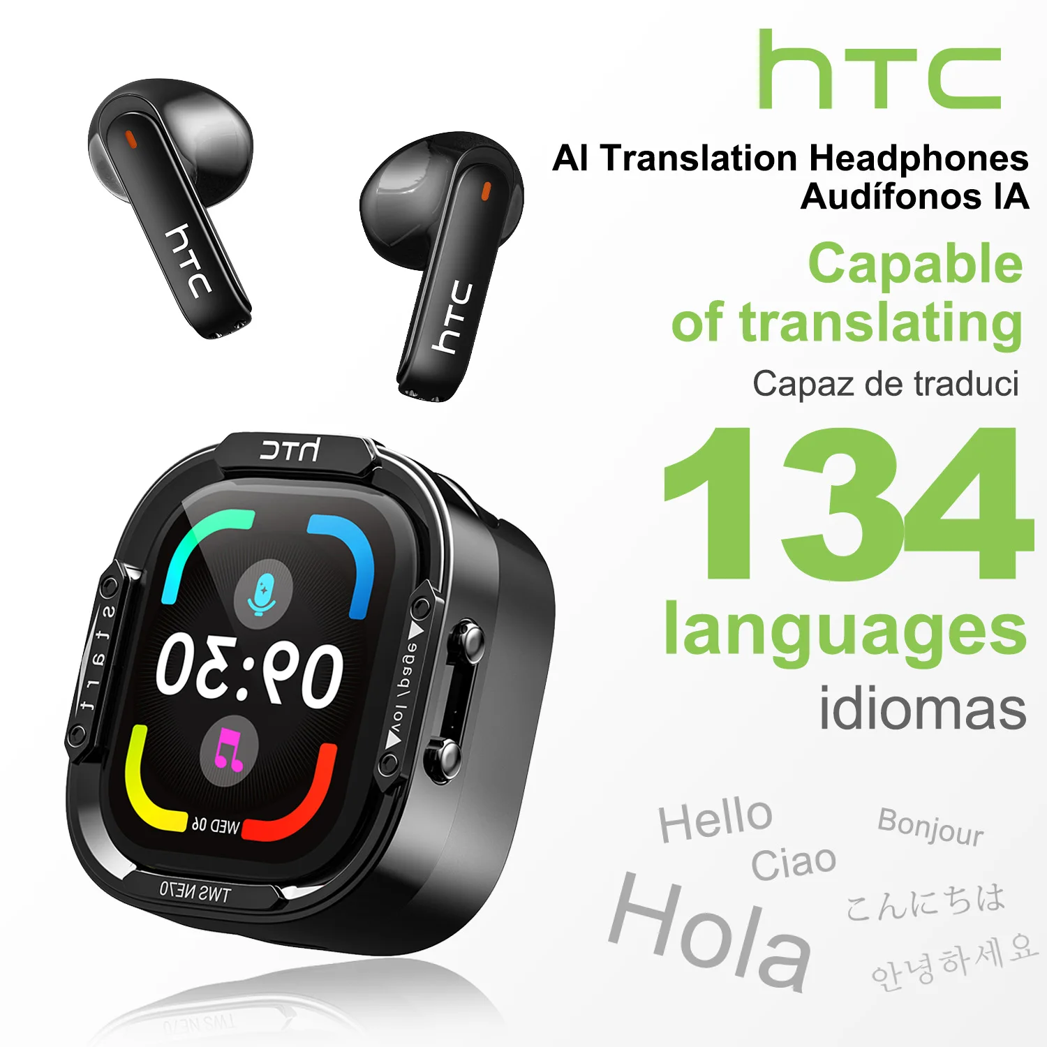 HTC NE70 블루투스 V6.0 헤드폰 스마트 터치스 - Esports Wireless Gaming Headset 리뷰 및 가격