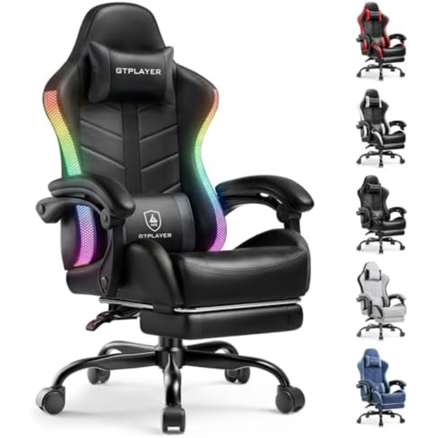 게이밍 의자, 성인용 컴퓨터 게임 의자, RGB 블랙  - Video Gaming & Esports Usd Acc 리뷰 및 가격